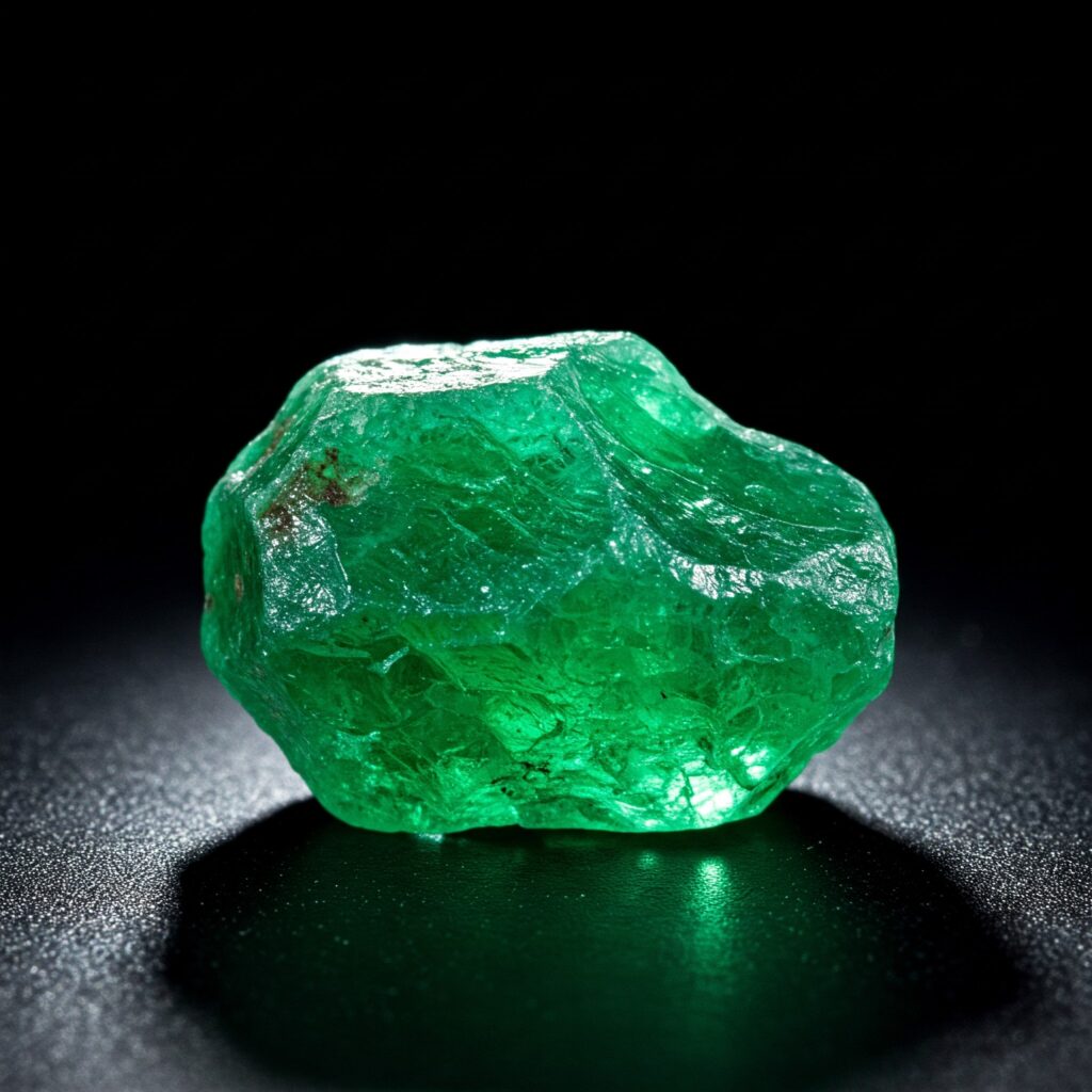 raw emerald stone