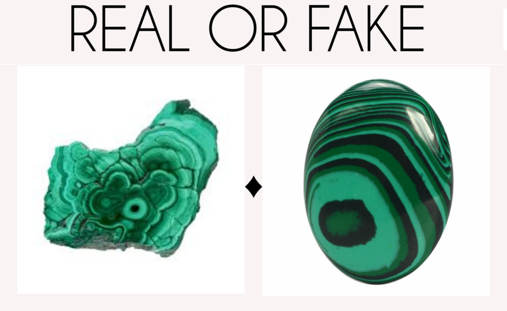 real vs fake malachite