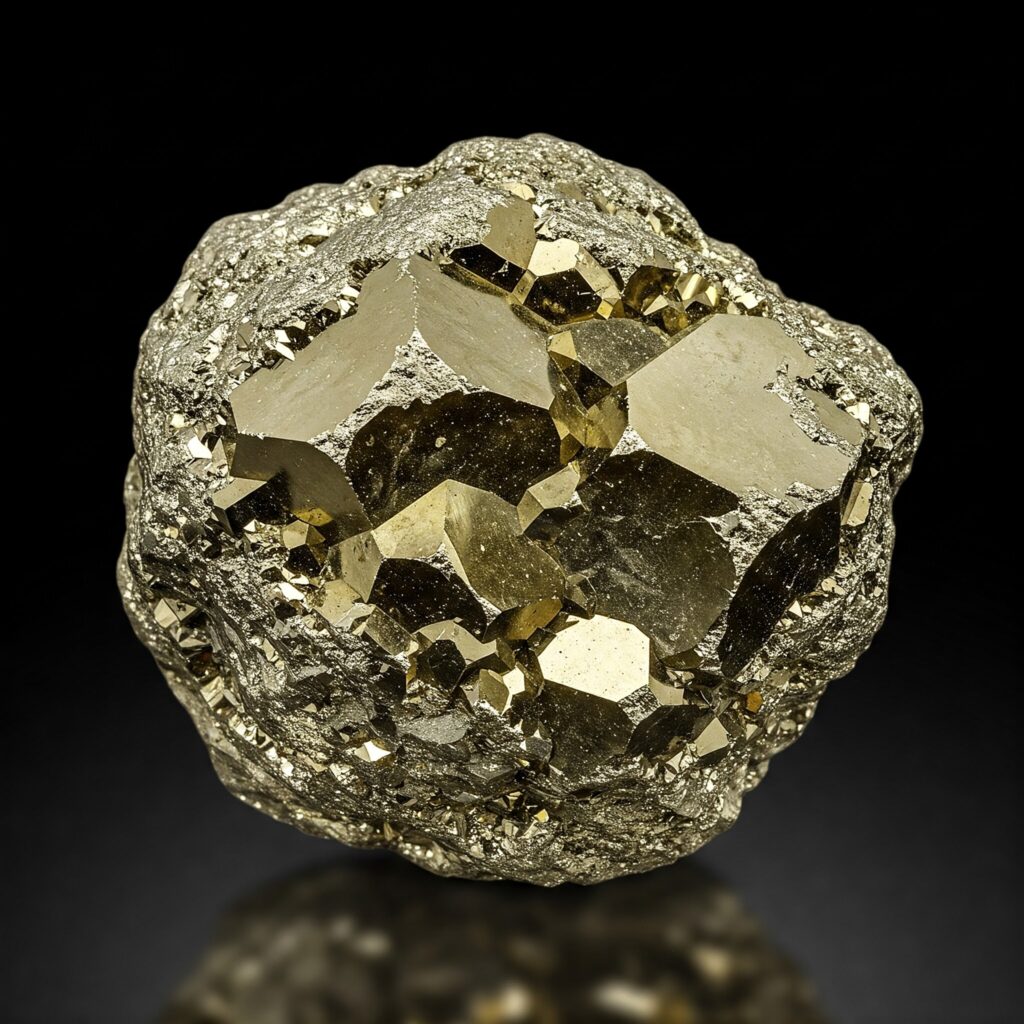 raw pyrite crystal